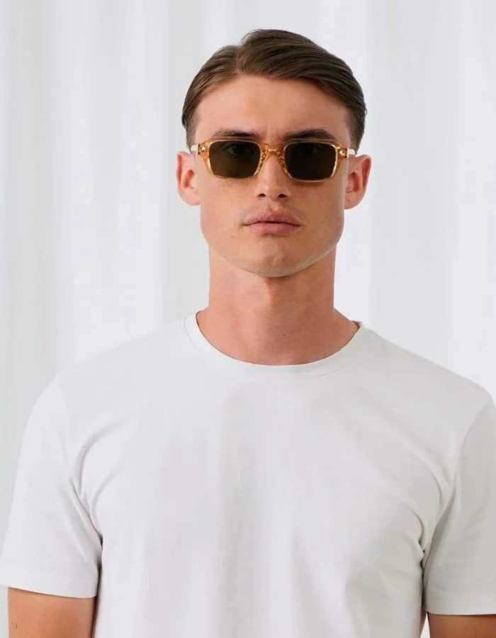  اكسبليست باوتس Explicit Poets 21EP6-AXEL-CHAMPAGNE-GREEN Stylish Sunglasses